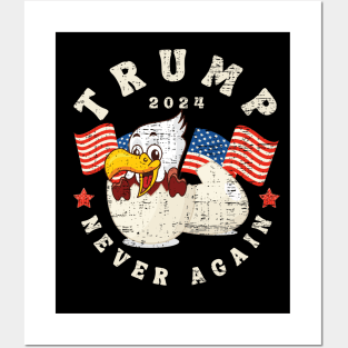 Trump never again 2024 Posters and Art